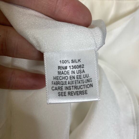 NWT Lavender Brown White Silk Tulip Mini Dress Women's Small - Picture 7 of 9